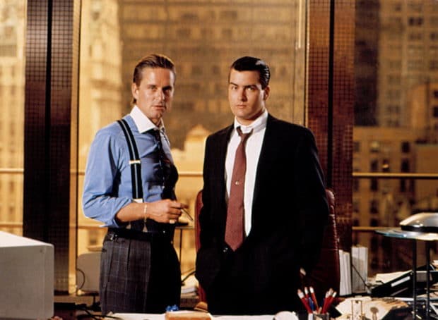 Wall Street i bardzo dużo żelu na włosach bohaterów